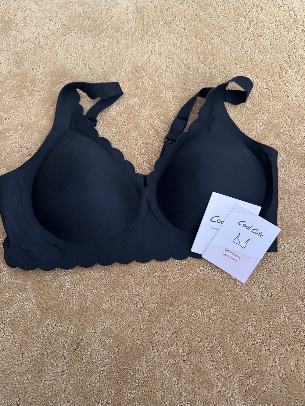 🔴NEW with out tags Seamless Black Women's Comfort Bra